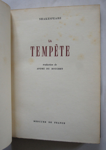 Tempête trad du bouchet - tempête., trad.